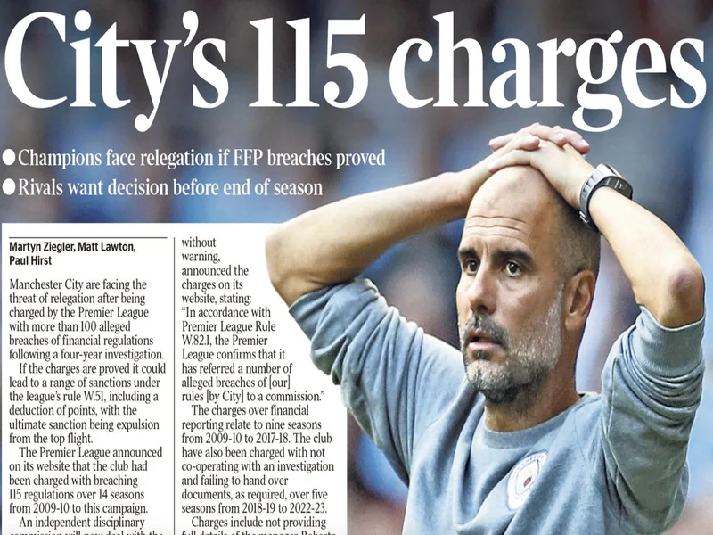 曼城115项指控大结局？专家预测或遭扣分重创